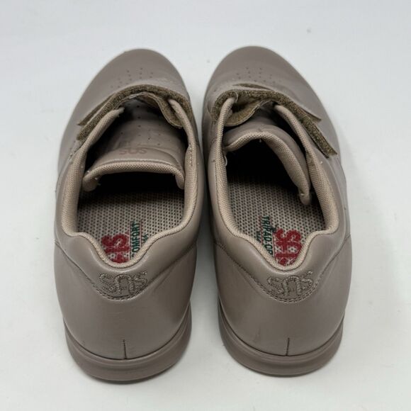 SAS Me Too Shoes Womens 7.5 WW Extra Wide Brown Leather Hook Loop Straps Comfort - Picture 9 of 16